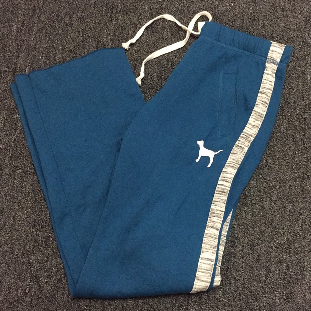 VS Pink boyfriend fit blue sweatpants NWT XS
